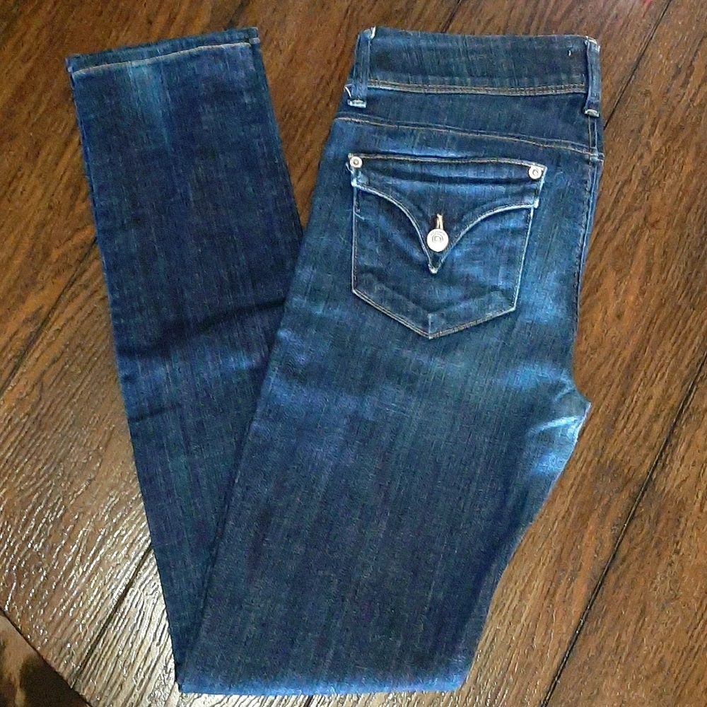 Hudson Flap Pocket Skinny Jeans